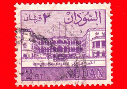 SUDAN - Usato - 1962 - Palazzo - Palace Of The Republic Khartoum - 2 - Soudan (1954-...)