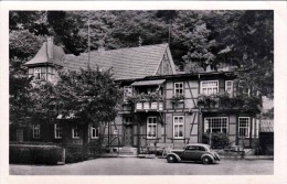 Post TRUSETAL Kreis Schmalkalden - Gast Und Pensionshaus Zum Trusenthaler Wasserfall, Altes Auto, Fotokarte 1935? - Schmalkalden