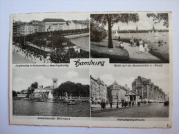 (4/7/26) AK "Hamburg" 4 Ortsansichten, Um 1937 - Mitte
