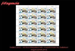 CUBA. PLIEGOS. 2010-03 45 ANIVERSARIO DEL MUSEO POSTAL CUBANO - Blocks & Sheetlets