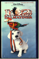 VHS Video  -  102 Dalmatiner  -  Mit :  	Glenn Close ,  Gerard Depardieu ,  Tim McInnerny ,  Loan Gruffudd   -  Von 2000 - Komedie