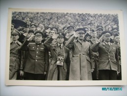 RARE! MAGDEBURG 1956 RUSSIA SOVIET 136. TANK REGIMENT PARADE OFFICERS ON STADIUM ,  OLD POSTCARD, 0 - Magdeburg