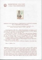1982 Italia, Bollettino Niccolò Paganini - Andere & Zonder Classificatie