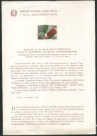 1982 Italia, Bollettino "conferenza Unione Interparlamentare" Piccola Lacerazione Sopra E Brunito Alla Base - Sonstige & Ohne Zuordnung