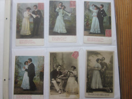Lot De 108 Cartes Postale Ancienne CPA>Fête -Voeux -amour-couple-femme-nouvel An-pâques1er Avril-déclaration Etc. - 100 - 499 Karten