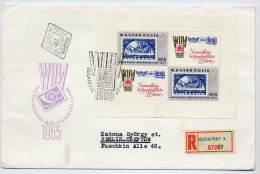 HUNGARY 1965 WIPA Exhibition Block On FDC.    Michel  Block 57A - FDC
