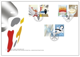 ONU New-York Genève Vienne 2014 - Definitive FDC Triple - New York/Geneva/Vienna Joint Issues