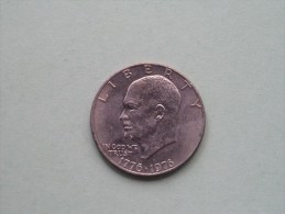 1976 - ONE $ / KM 206 ( For Grade, Please See Photo ) !! - 1971-1978: Eisenhower