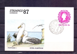 New Zealand - Stampex '87 - Dunedin 27/8/1987 (RM4305) - Palmípedos Marinos