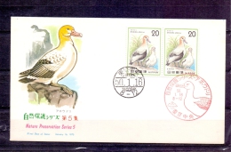 Japon -  Nature Preservation Series 5 -  FDC - 16/1/1975 (RM4311) - Marine Web-footed Birds