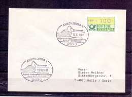 Deutsche Bundespost - Eissturmvogel - Jugend Briefmarkenausstellung - Ahrensburg 13/10/1991 (RM4314) - Palmípedos Marinos