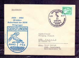 D.D.R. - 25 Jahre Kulturband Der DDR Ortsgruppe - Gerstungen 24/9/1984 (RM4317) - Storchenvögel