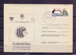 Deutsche Bundespost - Heeresübung 1984 - Feldpost 13/9/1984 (RM4318) - Storchenvögel