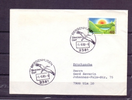 Deutsche Bundespost -Storchendorf Bergenhusen 1/8/1980  (RM4333) - Storchenvögel