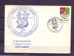 Posta Romana - 20 Ani De Activitate A Cercului Filatelic "Delta Dunarii" - Tlcea 20/12/1978 (RM4386) - Pelícanos