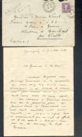 Lettre Monaco 1936 - Demande De Faveur Adressée Au Médecin De SAS Le Prince De Monaco - Lettres & Documents