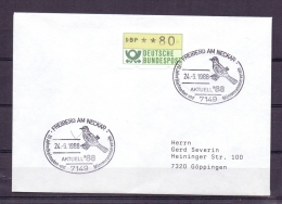 Deutsche Bundespost - Aktuell ´88 - Freiberg Am Neckar - 24/9/1988  (RM4795) - Specht- & Bartvögel