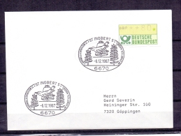 Deutsche Bundespost - 11. Weihnachtsmakrt  St. Ingbert 6/12/1987 (RM5143) - Cuckoos & Turacos