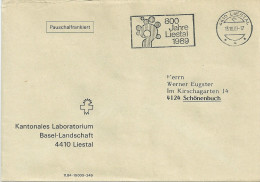 Motiv Brief  "Kantonales Laboratorium Basel Land"  (800 Jahre Liestal)         1989 - Briefe U. Dokumente