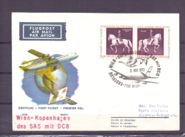 Rep. Österreich - Erstflug Wien Kopenhagen Des SAS Met DC8 - Wien 3/11/1972  (RM5510) - Geese