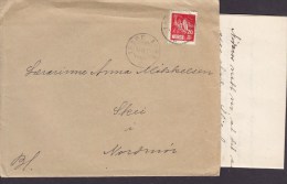 Norway Deluxe INDRE AURE 19?? Cover Brief Incl. Original Letter To SKEI Olav The Holy At Stiklestad Stamp - Covers & Documents
