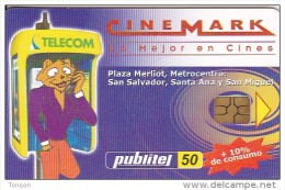 El Salvador, ELS-PUB-012, Cinemark, 2 Scans. - Salvador