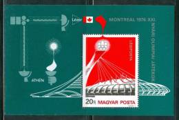 HUNGARY-1976.Souv.Sheet - Olympic Games,Montreal MNH! - Ete 1976: Montréal