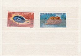 Nieuw Caledonië  408/409 Vissen, Fishes,poissons/koraal  MNH ** - Unused Stamps