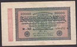 P 84 -Deutsches Reich -- Germany 20000 Mark 20-2- 1923.     M-ND 190452. - 5000 Mark