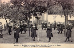 LEUZE : ETABLISSEMENT DES DAMES De SAINT-FRANÇOIS DE SALES : TERRASSE... - FILLES Au CROQUET ~ 1910 (q-171) - Leuze-en-Hainaut