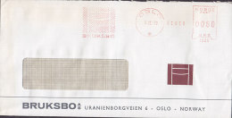 Norway BRUKSBO A.S. (7089) 1972 Meter Stamp Cover Brief - Brieven En Documenten
