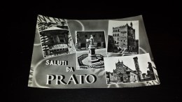 C-6765 CARTOLINA SALUTI DA PRATO - VARIE VEDUTE - PIAZZA PALAZZO MONUMENTO - Prato