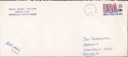 United States Airmail PAUL's DANISH INTERIORS Honolulu Hawaii, U.S. Postal Service 1971 Cover Lettre To Denmark - Hawaï