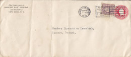 United States BANKING LAW JOURNAL Uprated Postal Stationery Ganzsache Entier HUDSON TERM. STA. 1921 2-Sided Perf. Stamp - 1921-40