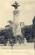 CPA -  PARIS, Monument élevé à La Mémoire De Gambetta  - 2 Scans - Standbeelden