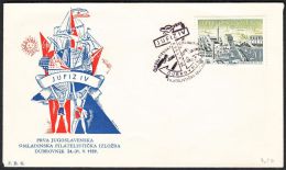 Yugoslavia 1959, Illustrated Cover "JUFIZ IV" W./ Special Postmark "Dubrovnik", Ref.bbzg - Briefe U. Dokumente