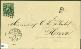 BRIEFOMSLAG Uit 1872 Van ROTTERDAM Naar HAVRE * PD * PUNT 91 * NVPH 10 (8615) - Storia Postale