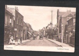 CHERTSEY GUILDFORD STREET OLD COLOUR POSTCARD SURREY UNUSED - Surrey