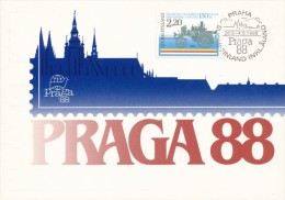 I5625 - Finland (1988) Stamps Exhibition PRAGA 1988 - Cartas & Documentos