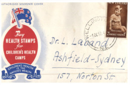 (PF 961) New Zealand To Australia Air Mail Letter - 1940's - Lettres & Documents