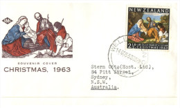 (PF 961) New Zealand To Australia Air Mail Letter - 1963 - Brieven En Documenten