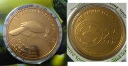 MALAYSIA 2005 2004   25 Sen Coin Bird Nordic Gold BUStraw Headed Bulbul - Maleisië