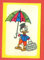 K149A / 1989 - SPORT TOTO Lottery Lotteria Donald Duck Umbrellas - Calendar Calendrier Kalender Bulgaria Bulgarie - Tamaño Grande : 1981-90