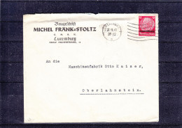 Luxembourg - Occupation Allemande - Lettre De 1941 ° - 1940-1944 Deutsche Besatzung