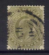 W140 - INDIA 1902 , Edoardo VII  4 Anna Yvert N. 63 - 1902-11 King Edward VII