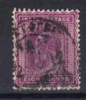 W143 - INDIA 1902 , Edoardo VII  8 Anna Yvert N. 65 - 1902-11 Koning Edward VII