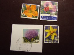 SVIZZERA FIORI 2011-2012 USATO - Used Stamps