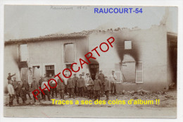 RAUCOURT-Carte Photo Allemande-Guerre14-18-1WK -Militaria-Frankreich-Fra Nce-54- - Nomeny