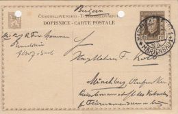 THOMAS MASARYK, PC STATIONERY, ENTIER POSTAL, 1938, CZECHOSLOVAKIA - Cartoline Postali