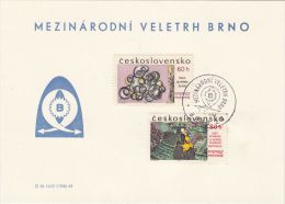 BRNO INTERNATIONAL FAIR, SPECIAL POSTCARD, 1968, CZECHOSLOVAKIA - Cartas & Documentos